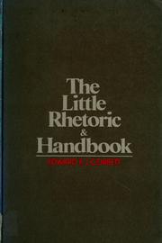 Cover of: The little rhetoric and handbook by Edward P. J. Corbett