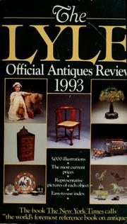 Cover of: The Lyle official antiques review 1993 by 