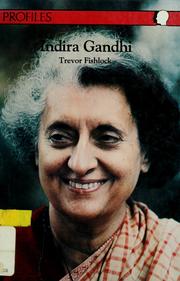 Cover of: Indira Gandhi by Trevor Fishlock