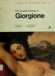 Cover of: The complete paintings of Giorgione by Giorgione