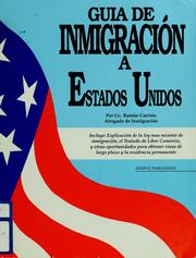Cover of: Guía de inmigración a Estados Unidos by Ramon Carrion