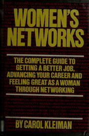 Cover of: Women's networks by Carol Kleiman