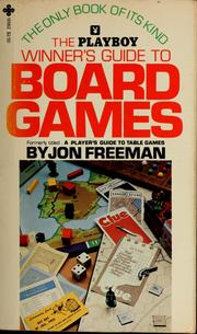 Cover of: The Playboy winner's guide to board games by Jon Freeman