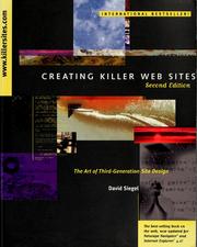 Cover of: Creating killer Web sites by David Siegel