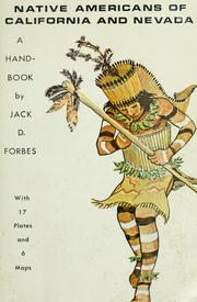 Cover of: Native Americans of California and Nevada by Jack D. Forbes