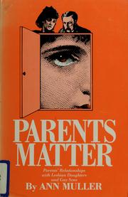 Cover of: Parents matter by Ann Muller
