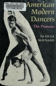 Cover of: American modern dancers by Olga Maynard