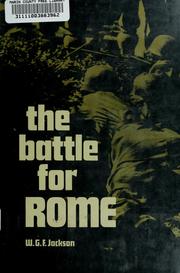 Cover of: The Battle for Rome by Jackson, W. G. F. Sir