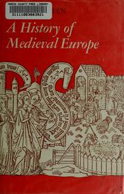 Cover of: A history of Medieval Europe