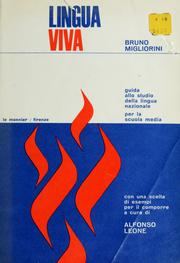 Cover of: Lingua viva.: Guida allo studio della lingua nazionale per la sculoa media.