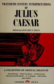 Cover of: Twentieth century interpretations of Julius Caesar: a collection of critical essays