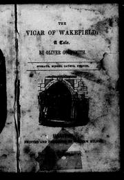 Cover of: The vicar of Wakefield by Oliver Goldsmith