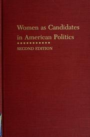Cover of: Women as candidates in American politics by Susan J. Carroll