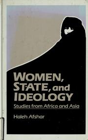 Cover of: Women, state, and ideology by Haleh Afshar, editor.