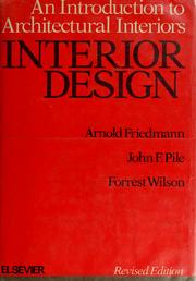 Interior design : an introduction to architectural interiors