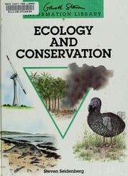 Cover of: Ecology and conservation by Steven Seidenberg