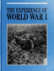 Cover of: The experience of World War I
