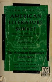 Cover of: The American romantics, 1800-1860