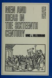 Cover of: Men and ideas in the sixteenth century by Hans Joachim Hillerbrand