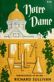 Cover of: Notre Dame: reminiscences of an era