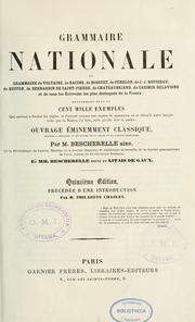 Cover of: Grammaire nationale