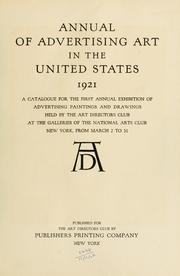 Cover of: ART DIRECTORS ANNUAL 1921