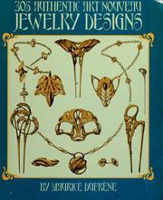 Cover of: 305 authentic Art Nouveau jewelry designs by Maurice Dufrène