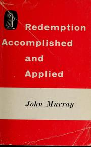 Cover of: Redemption: accomplished and applied