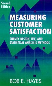 Measuring customer satisfaction by Bob E. Hayes