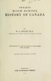 Cover of: Ontario High School history of Canada