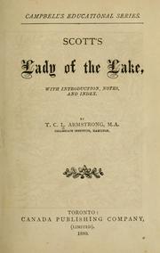 Cover of: Scott's Lady of the lake by Sir Walter Scott