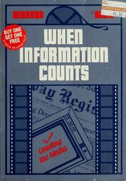 Cover of: When information counts by edited by Bernard Rubin.