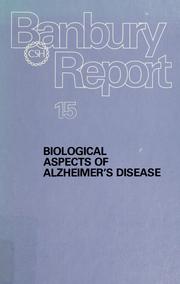 Cover of: Biological aspects of Alzheimer's disease