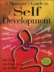 Cover of: A Manager's Guide to Self Development by Mike Pedler, John Burgoyne, Tom Boydell