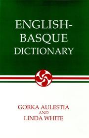 Cover of: English-Basque dictionary