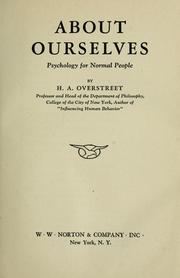 Cover of: About ourselves: psychology for normal people