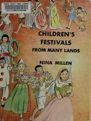 Cover of: Children's festivals from many lands.