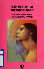 Cover of: Género en la informalidad by Olga Goldenberg