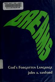 Cover of: Dreams; God's forgotten language