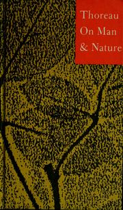 Cover of: Thoreau on man and nature