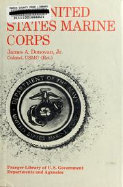 Cover of: The United States Marine Corps by James A. Donovan