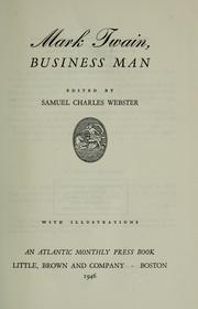 Cover of: Mark Twain, business man by Mark Twain