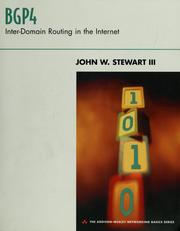 Cover of: BGP4: inter-domain routing in the Internet