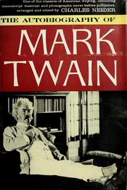 Cover of: The autobiography of Mark Twain [pseud.] by Mark Twain