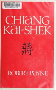 Cover of: Chiang Kai-shek