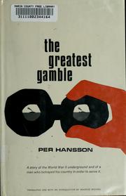 Cover of: The greatest gamble