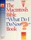 Cover of: The Macintosh bible, "what do I do now?" book