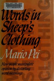 Cover of: Words in sheep's clothing