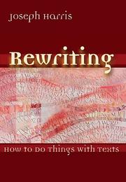 Cover of: Rewriting by Joseph Harris