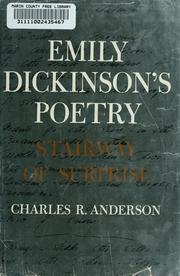 Cover of: Emily Dickinson's poetry: stairway of surprise.